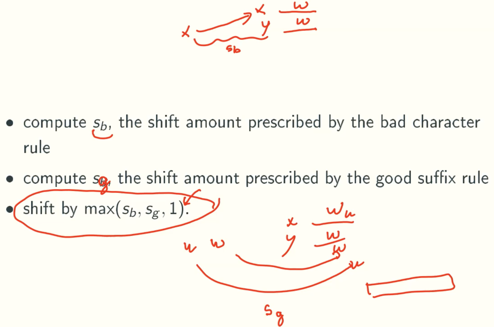 shifting rule